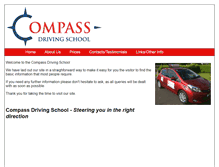 Tablet Screenshot of compassdrivingschool.ie